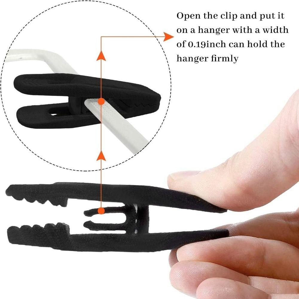 20Pcs Traceless Flocked Hanger Clips Non-Slip Bed Sheets Clips Pants Hangers Clip  Drying Clothes