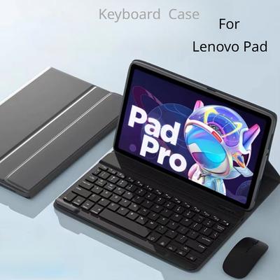 Bluetooth-Tastatur-Lederhülle für Lenovo Tab P11 Plus 11 Pro 11,5 Xiaoxin Pad M10 Plus 3rd 10,6 Abdeckung für Lenovo Tab P12 Pro 12,7 Schutzhülle