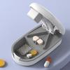 Multifunctional Pill Box with Pill Cutter 3 in 1 Medicine Tablet Storage Box  for Home Travel
