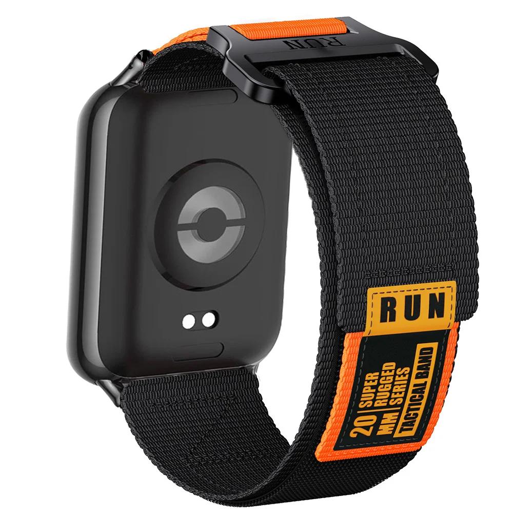 Prodyšný pásek pro Xiaomi Redmi Watch 4/5 Nylonová smyčka Vyměnitelný náramek Pásek pro chytré hodinky Mi Band 9/8 Pro Sportovní pásek