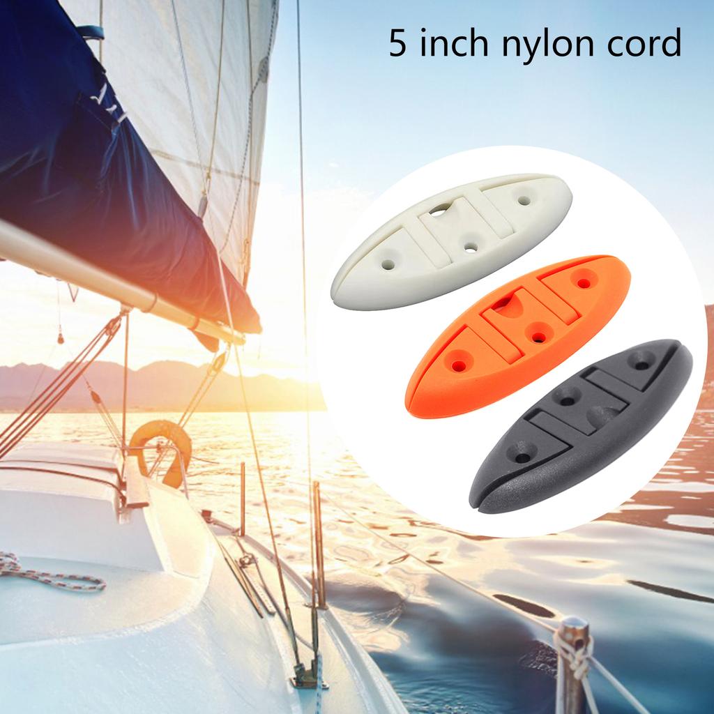 5" Folding Cleat Flip-up Dock Cleat with 2 Hole Marine Grade Nylon Corrosion Resistance Line Rope Mooring Cleat