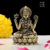 Messing Laxmi Ganesh Idol (2 ") | Hindu-Götterstatue für Heimtempel, Büro & Puja | Diwali-Geschenk, Einweihung, Hochzeit & Firmengeschenk |
