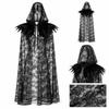 Vintage Halloween Kapuzenumhang Schnürung Vintage Kapuzenumhang Neues Design Übermäntel