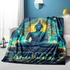 1PC Custom Name Buddha Enlightenment Journey Blanket Versatile,all-season Throw Suitable for the Living Room,bedroom,camping,travel,and Gift