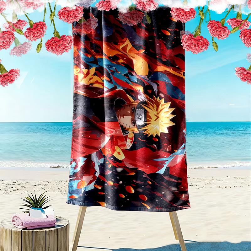 Naruto Sage Art Print Beach Towel, Large Soft Quick Dry Towel for Beach Camping Swimming