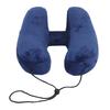 Inflatable Travel Pillow H Shaped Detachable and Washable Quick Fill with Storage Bag and Hat Airplane Pillow for Neck