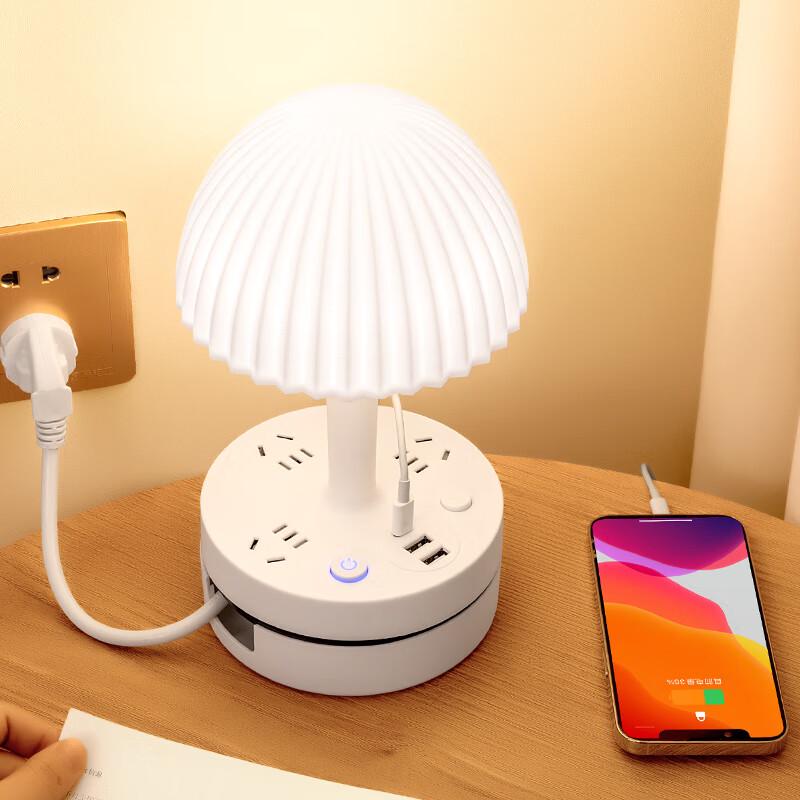 Multi-functional LED Desk Lamp with Power Outlets