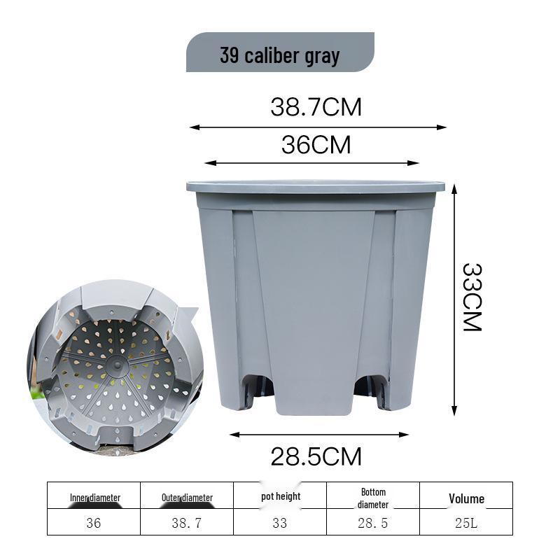 Large Blueberry Resin Pot for Roses and Green Plants – Thickened, Breathable, Root-Control Design