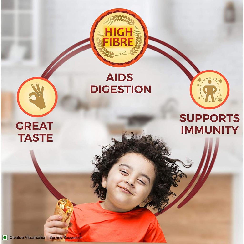 Ashirvaad Atta with Multigrains, 5kg Pack, The High Fibre Atta