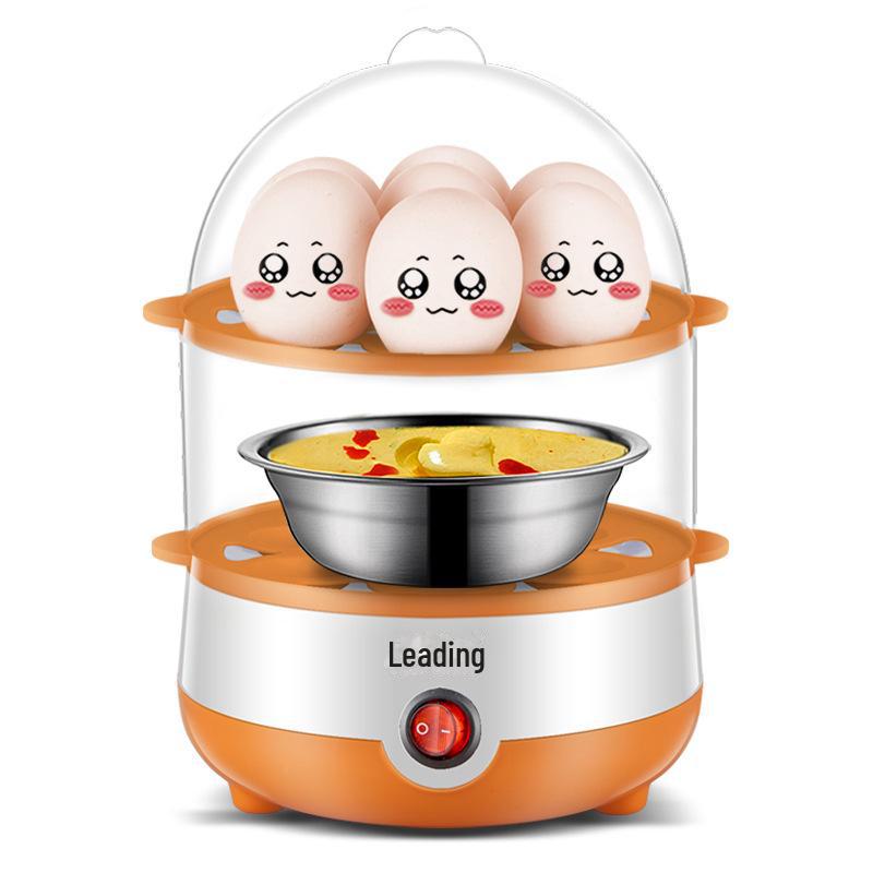 Double-Layer Mini Egg Steamer: Multifunctional Egg Boiler Appliance
