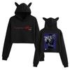 Jujutsu Kaisen Women's Cat Ear Hoodie - Trendy Printed Design