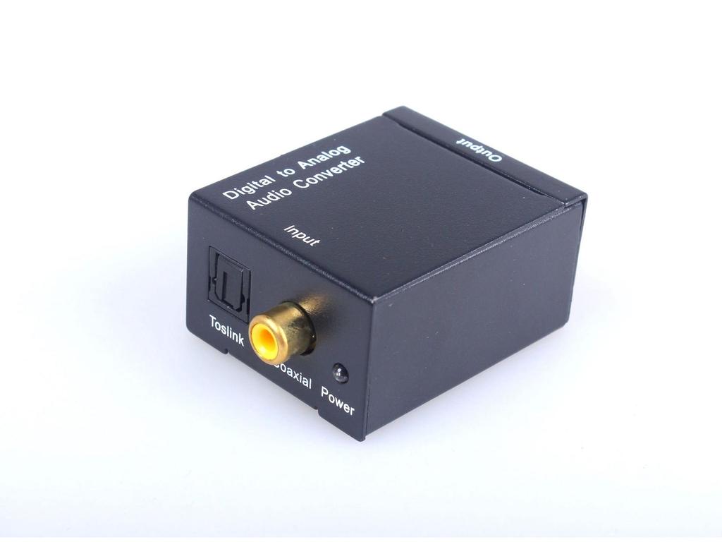 Optical To Analog Audio Converter: Digital Optical/Coaxial To 3.5mm