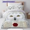 Juego de Ropa de Cama con Estampado de Dibujos Animados Colcha Funda de Colcha Funda de Almohada Decoración del Hogar Regalo de Cumpleaños (1 * funda nórdica + 2 * fundas de almohada, sin núcleo)