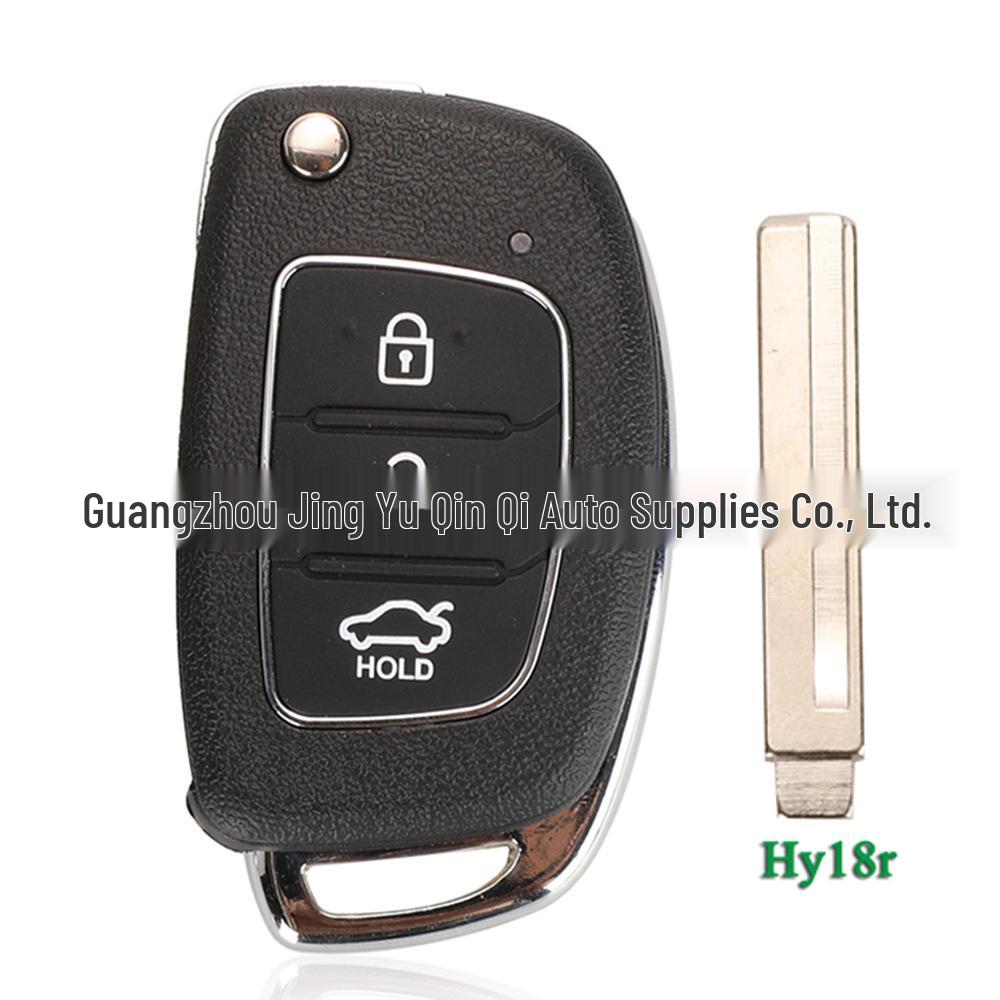 Capa de Chave Dobrável de 3 Botões Hyundai para Mingtu, ix25, IX35, Langdong, Nova Sonata - Carcaça Externa para Substituição de Controle Remoto