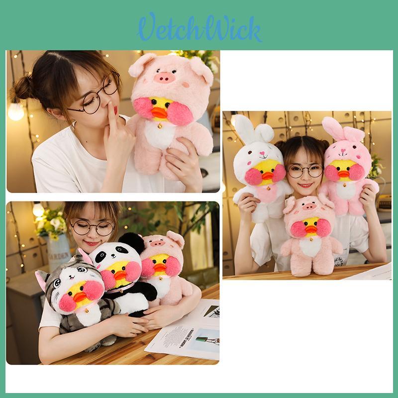 Urocza Kaczka Lalafanfan Cafe Jednorożec Totoro Panda Pluszowa Zabawka Miękka Uroczy Prezent