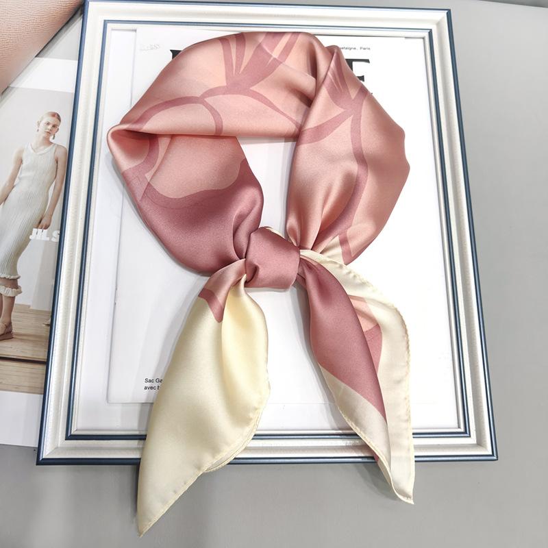 Strictly Selected 70 Silk Scarves, Simulated Silk Small Square Scarves For Women, Retro High-End Thin Versatile Professional Scarves