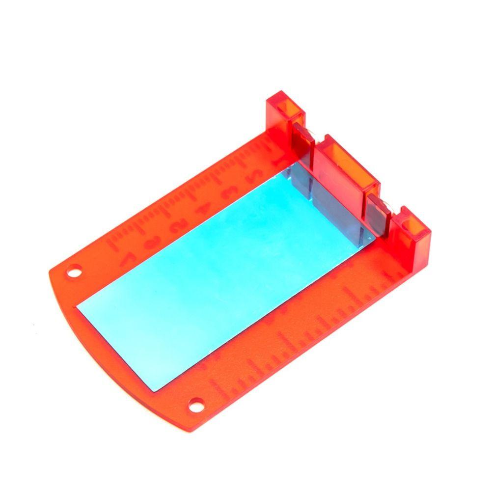 2Pcs Red/Green Line Beam Distance Plate Double Scale Magnetic Target Plate  For Line Lasers