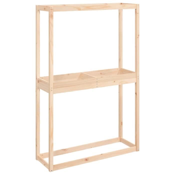 VidaXL Tire Rack 120x40x180 Cm Solid Pine Wood 825003