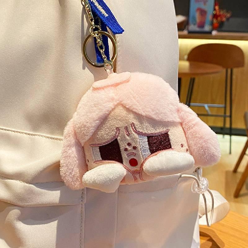 Cute Plush Cartoon Keychain Adorable Couple Backpack Accessories For Girls