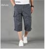 Locker geschnittener verkürzter Overall mit mehreren Taschen für Herren: Leichte, mittellange Outdoor-Freizeitshorts
