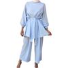 Yiduo Duo European & American Solid Color Fashion Two-Piece Set 21028