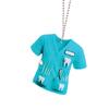 Chic Dentist Costume Pendant Keychain,Doctor Themed 2D Flat Acrylic Ornament Charm,Hanging Decoration For Car,Bags,Festive,Gift