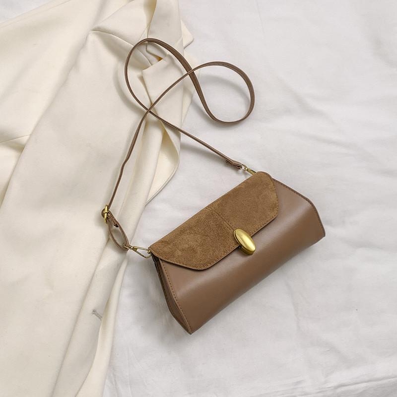 

2024 Spring New Simple Casual Single Shoulder Diagonal Crossbody Bag Retro Fashion Small Square Bag Street Trend Pu Women s Armpit Bag хакі