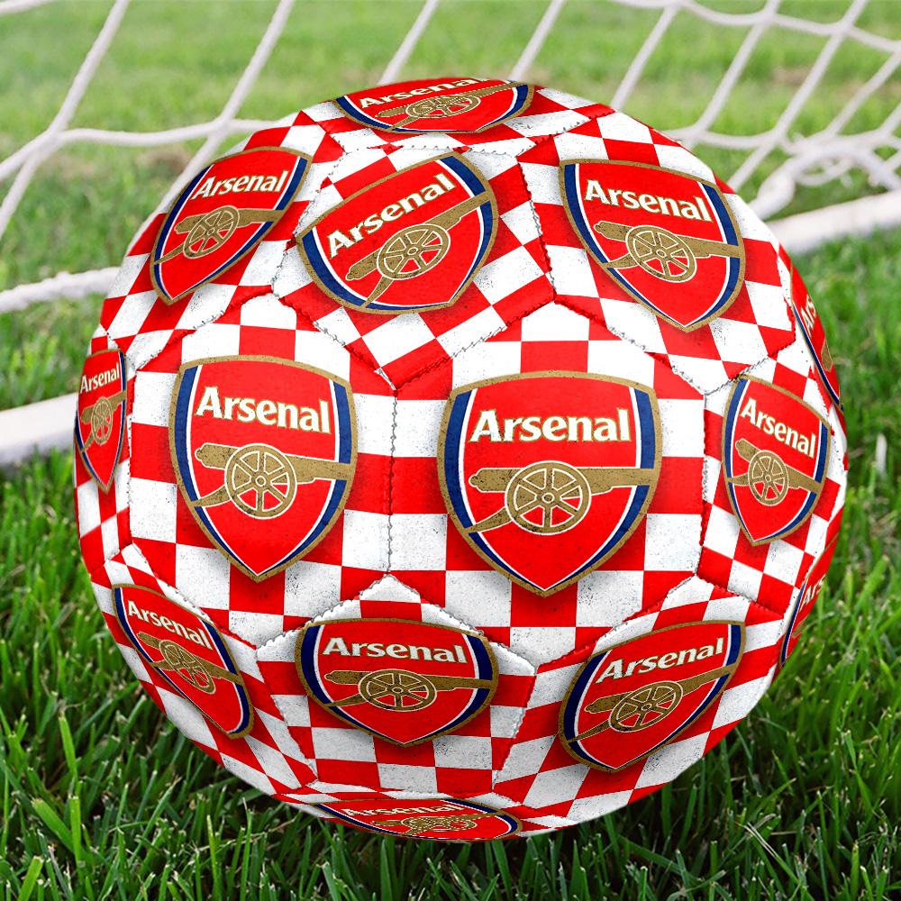 Arsenal Football Club Crest Size 5 Soccer Ball Machine Sewn Indoor/Outdoor Training and Matches perfect gift for sports enthusiasts