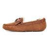UGG Zapatos planos casuales cómodos y cálidos de piel Dakota con lazo Zapatos de mujer Marrón castaño 1118914-CHE