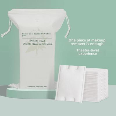 "50-Piece Pack of Lint-Free Thickened Cotton Makeup Removal Pads"