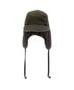 Eondeokeonteulolseutyudio Winter Reversible Fur Hat Trapper Hat / Reverse Fur / Flannel Olive