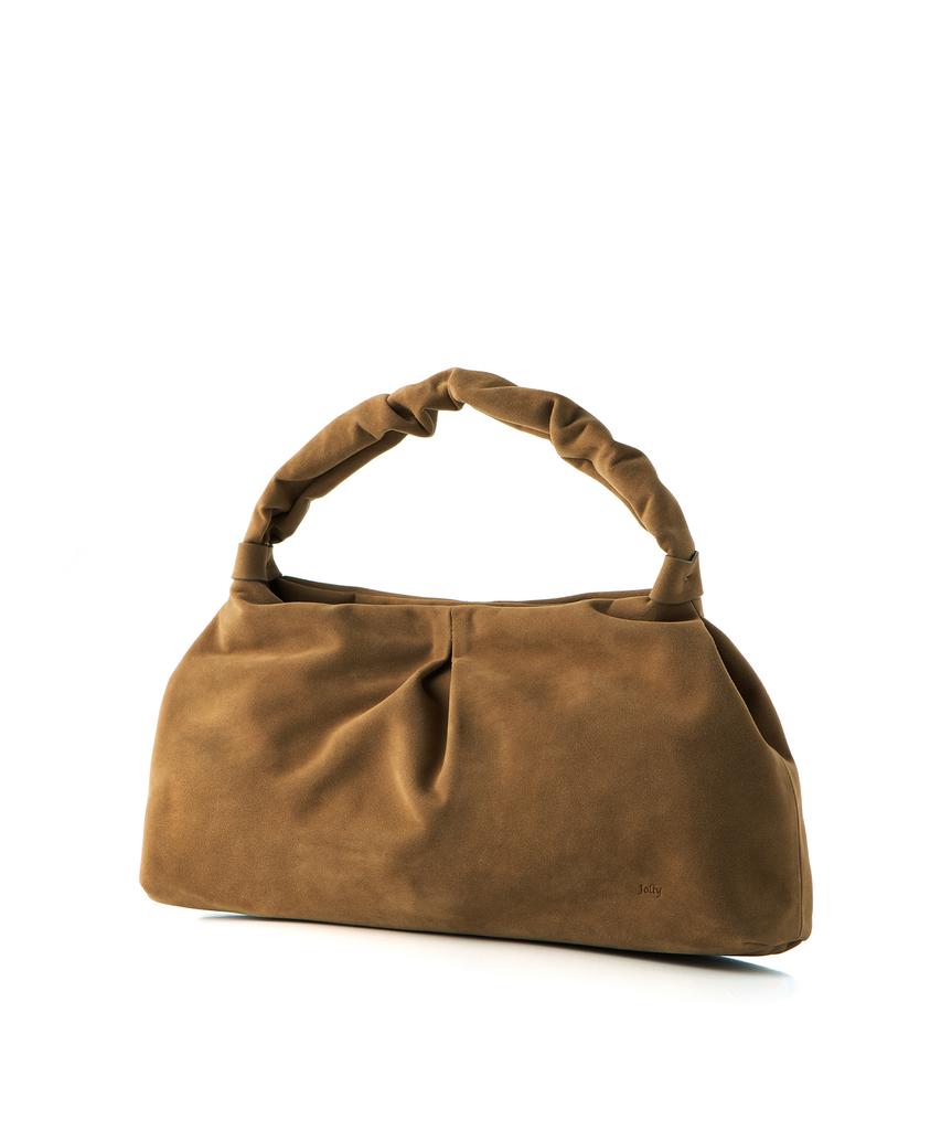 Jolly Flou Bag - Suede Camel
