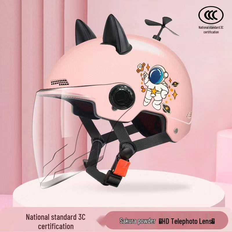 Adjustable 3C Electric Bike Helmet: Lightweight, Cute Design for Men & Women, All-Season Sun Protection