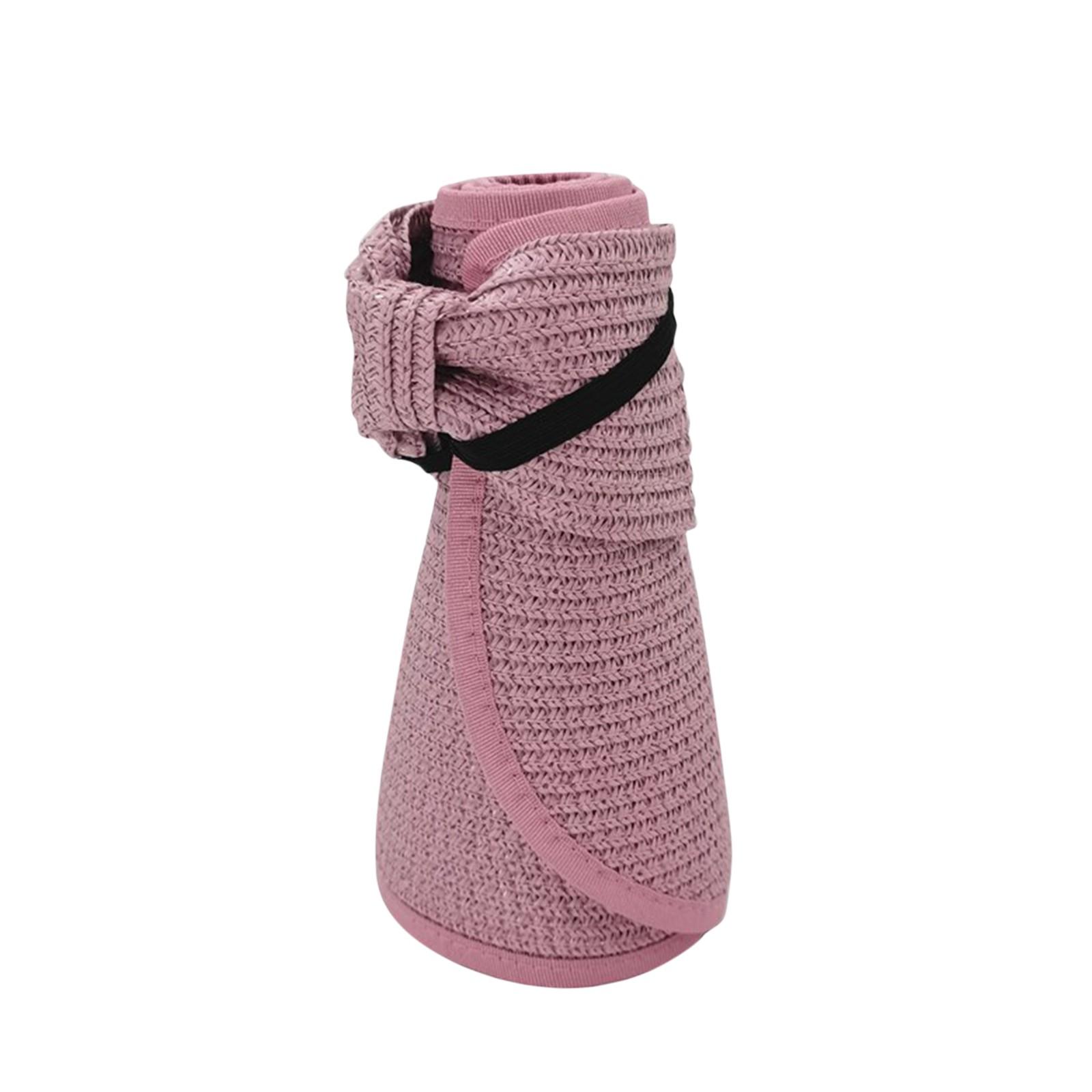 

Солнцезащитный козырек с открытым верхом для взрослых, однотонная шляпа от солнца, женская шляпа, регулируемая пляжная шляпа с непокрытой головой, однотонная шляпа от солнца One Size