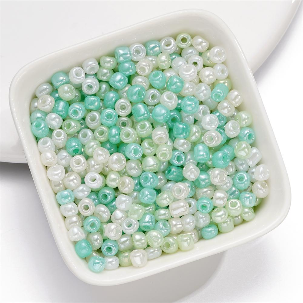 10g/lot 4mm Macaroon Color Glass Round Seed Beads Czech Spacer Seed Spacer BeadsFor DIY Jewelry Making Needlework Accessories