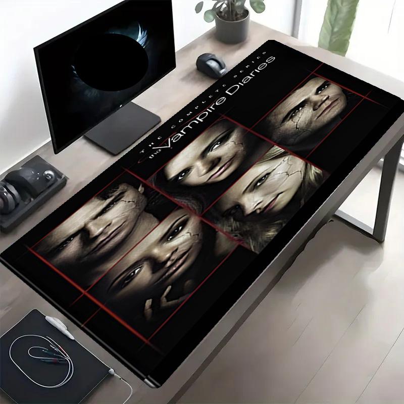 The Vampire Diaries Print Mouse Pad, Anti‑Slip Desktop keyboard Mat, for PC Laptop Gaming Working Daily Use, Cool Festival Surprise Gift