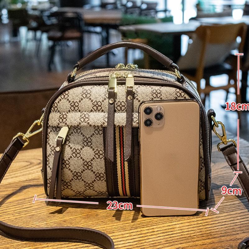 Luxury PVC Ladies Crossbody Bags Casual Female Contrast Color Shoulder Bags Versatile High-capacity Handheld Women's Handbags