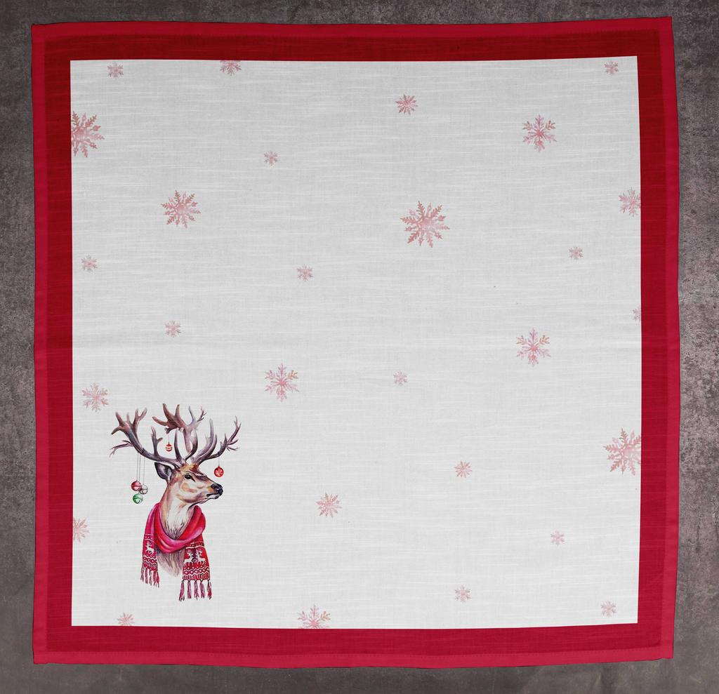 Vargottam Luxury Collection Dinner Table Linen Decor Cotton Napkin Printed Fabric Reusable Napkins Set Of 12, 20   X 20   - Watercolor