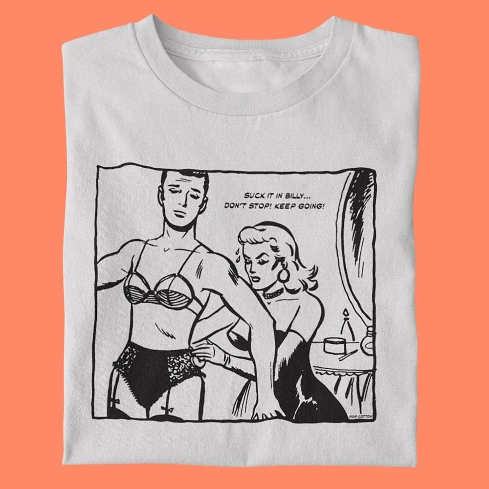 Vintage Drag Queen Dressing Room Scene Pop Cotton Unisex Tee T-Shirt Unisex T-Shirt XXXXL