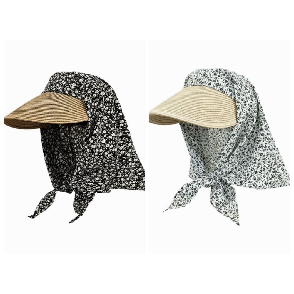 Korean Style Scarf Baseball Cap Star Print Strappy Scarf Hat Fashion Headscarf Baseball Hat  Spring