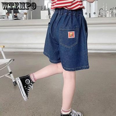 Mädchen Denim Shorts Sommer Mädchen Locker Lässig Vielseitige Hose Kurz
