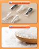 New Year Special: Disposable 129mm Thickened PP Plastic Folding Spoon, Individually Packaged