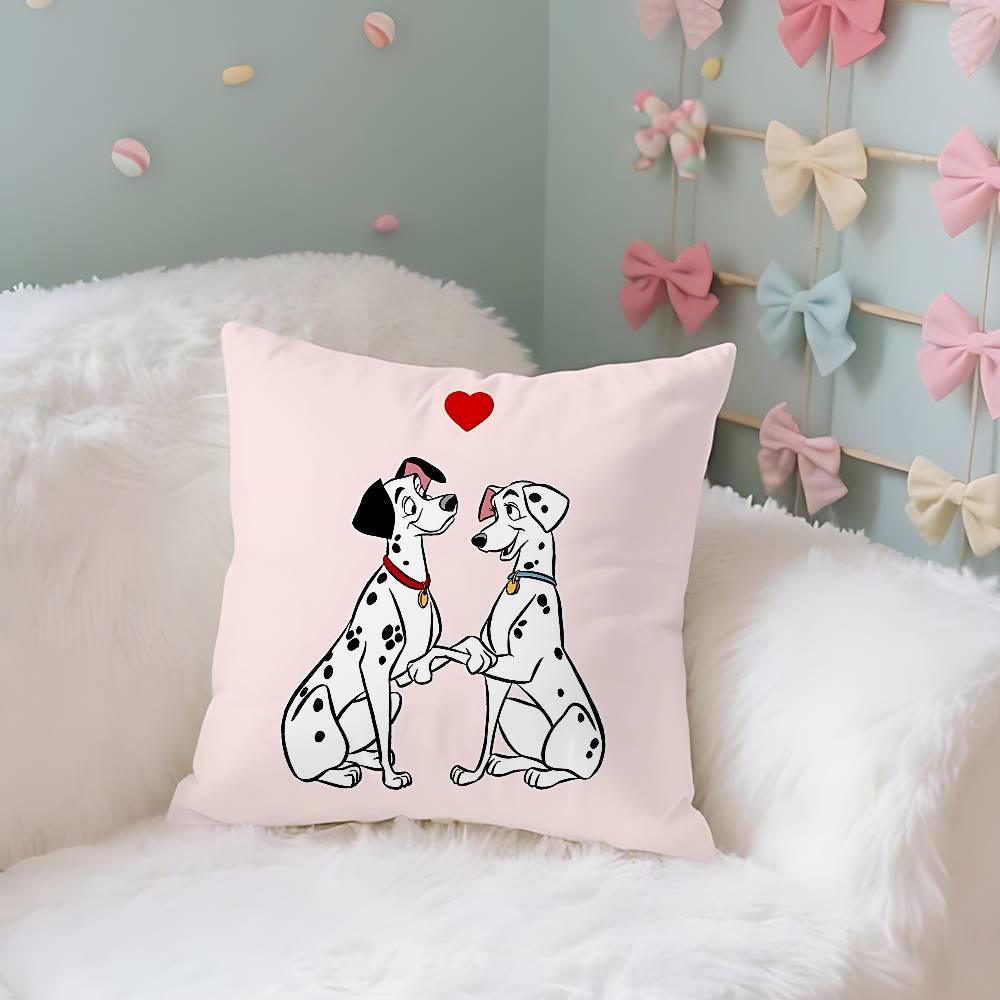Classic Cartoon101DdalmatiansS Cute Throw Pillow Covers Pattern Cushion Cover Suitable For Sofa Bedroom Car Pillow Cover