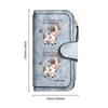 Cute Cow Pattern Long Wallet Forever Multi Card Slot Purse Casual Zipper Clutch