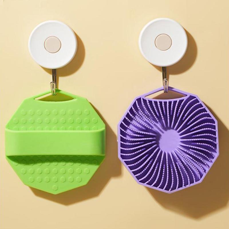 Soft Silicone Exfoliating Brush Cleanser Manual Body Cleansing Scrubber Shower Gentle Massage Bath Brush Bathroom Accessorie