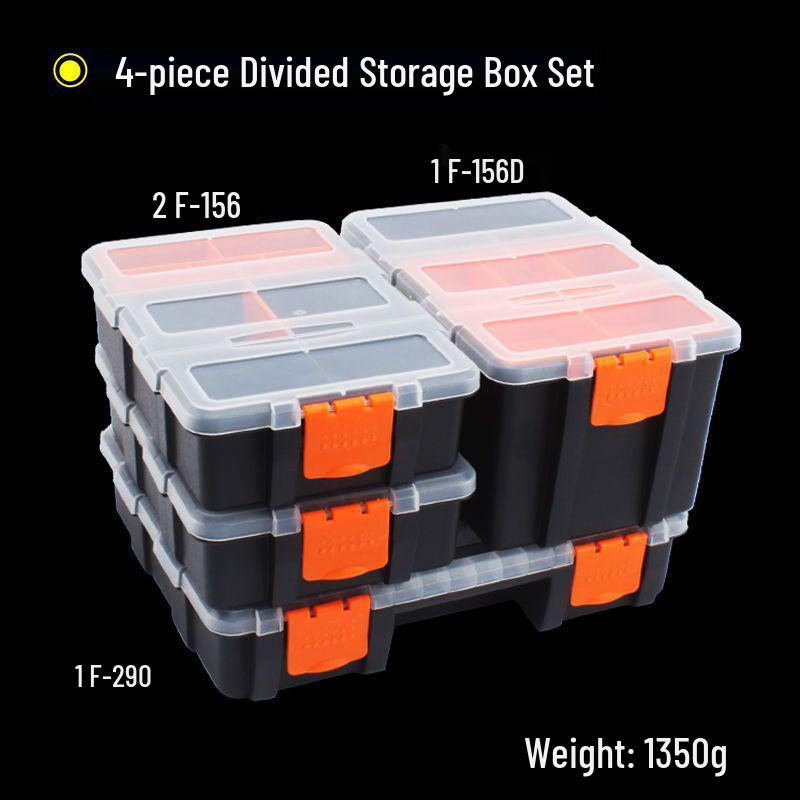 Portable Transparent Plastic Parts Organizer - Thickened Screw & Accessories Storage for Electricians