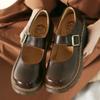 New Literary Retro Women's Shoes Thick Bottom Mori Girl Japanese Mary Jane Single Shoes College Style