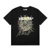 Foreign Trade Meichao Sp5der555555 Spider Web Printing Summer Loose Trend Men's and Women's Couples Short Sleeve T-Shirt Summer