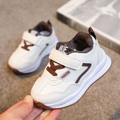 Classmate Boy Spring and Autumn Running Shoes Year Old Boy Leather Casual Sneakers Soft Sole Baby Walking Shoes