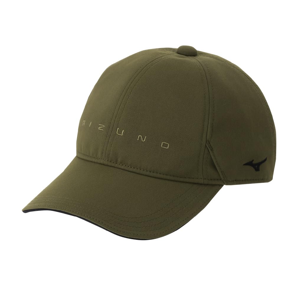 Mizuno Khaki Golf Cap with Side Logo and Sunglasses Keeper Men's (E2MWB502)